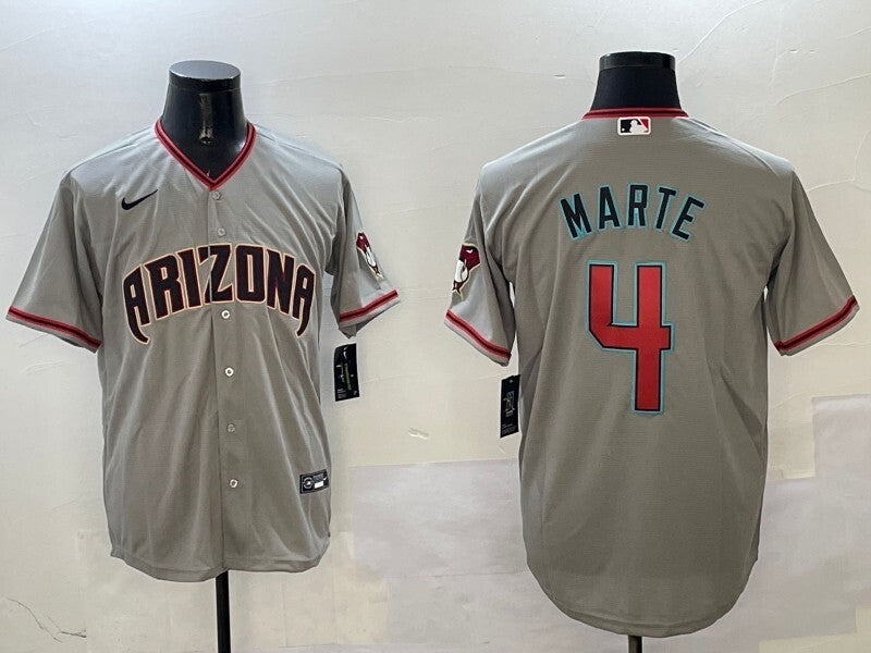 Arizona Diamondbacks #4 Ketel Marte Diamondbacks Adult Style 3