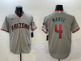 Arizona Diamondbacks #4 Ketel Marte Diamondbacks Adult Style 3