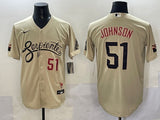 Arizona Diamondbacks #51 Randy Johnson Diamondbacks City Adult Style 1