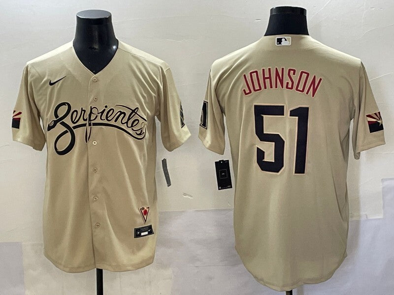 Arizona Diamondbacks #51 Randy Johnson Diamondbacks City Adult Style 2
