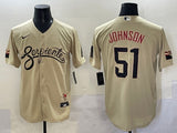 Arizona Diamondbacks #51 Randy Johnson Diamondbacks City Adult Style 2