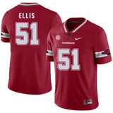 Arkansas Razorbacks Ellis 51 Red