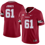 Arkansas Razorbacks Jones 61 Red