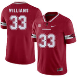 Arkansas Razorbacks Williams 33 Red