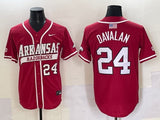 Arkansas Razorbacks #24 ncaa Collaboration Style 1
