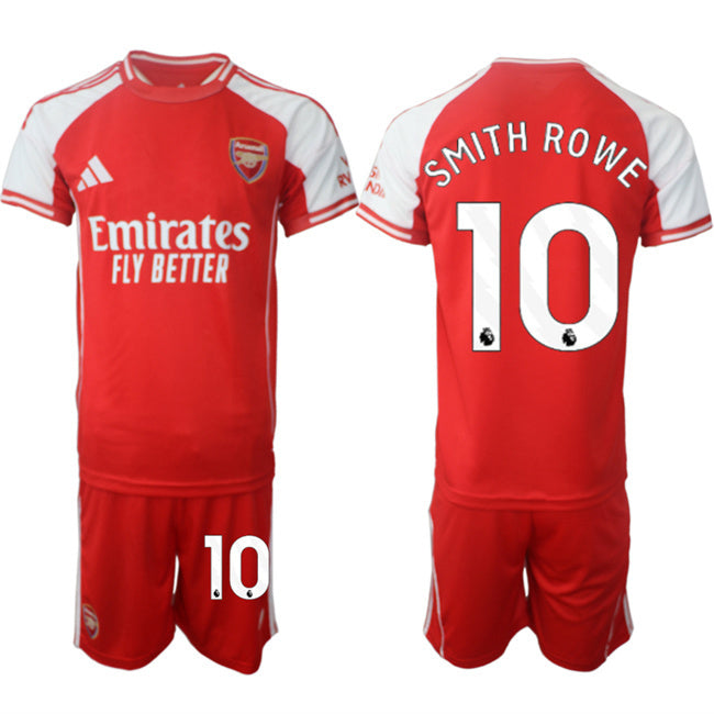 Arsenal F.C #10 Emile Smith Rowe Red 2025 Home Soccer Jersey Suit