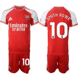 Arsenal F.C #10 Emile Smith Rowe Red 2025 Home Soccer Jersey Suit