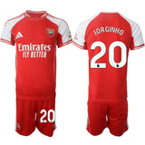 Arsenal F.C #20 Jorginho Red 2025 Home Soccer Jersey Suit