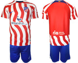 Atlético De Madrid Custom 2023 24 Red Home Soccer Jersey Suit 001