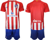 Atlético De Madrid Custom 2023 24 Red Home Soccer Jersey Suit 1