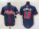 Atlanta Braves #13 Ronald Acuna Jr. Warriors Special Edition Style 1