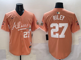 Atlanta Braves #27 Austin Riley Warriors 5 Collaboration Style 1