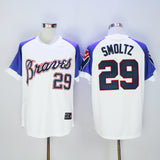 Atlanta Braves #29 Warriors 29 White Blue 1973 Retro