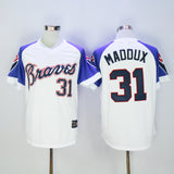 Atlanta Braves #31 Warriors 31 White Blue 1973 Retro