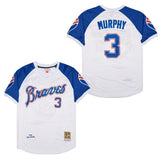 Atlanta Braves #3 Dale Murphy Warriors 3 White 1974 Retro