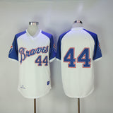 Atlanta Braves #44 Warriors 44 White Pullover 1974 Retro