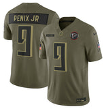 Atlanta FalconsACTIVE PLAYER Custom Olive 2025 F.U.S.E. Salute To Service