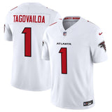 Atlanta Falcons #1 Tua Tagovailoa White 2026 New F.U.S.E. Vapor Untouchable