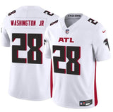 Atlanta Falcons #28 Carlos Washington Jr White 2024 F.U.S.E Vapor