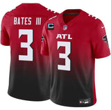 Atlanta Falcons #3 Jesse Bates III Red Black 2025 F.U.S.E With 4-Star C Patch Vapor
