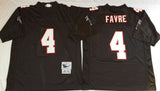 Atlanta Falcons #4 Brett Favre Black 1981 Throwback
