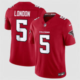 Atlanta Falcons #5 Drake London Red 2026 New F.U.S.E. Vapor Untouchable Limited