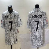 Atlanta Falcons #7 Bijan Robinson 24 Salute