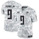 Atlanta Falcons #9 Michael Penix Jr. 2024 F.U.S.E Arctic Camo Salute To Service Limited