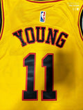Atlanta Hawks #11 Trae Young 2022 Hawks 11#· Yellow City Edition Jersey Style 1