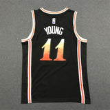 Atlanta Hawks #11 Trae Young 2023 Hawks 11 # Trae Young Black City Edition Jersey Style 1