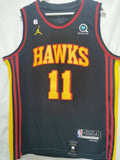 Atlanta Hawks #11 Trae Young 22-23 Season Hawks 11 Black Style 2