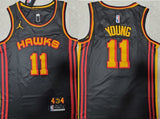 Atlanta Hawks #11 Trae Young 22-23 Season Hawks Team 11 # Trae Young Black Jersey