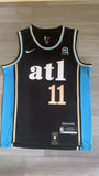 Atlanta Hawks #11 Trae Young 24 Season Hawks 11 City Edition Style 3