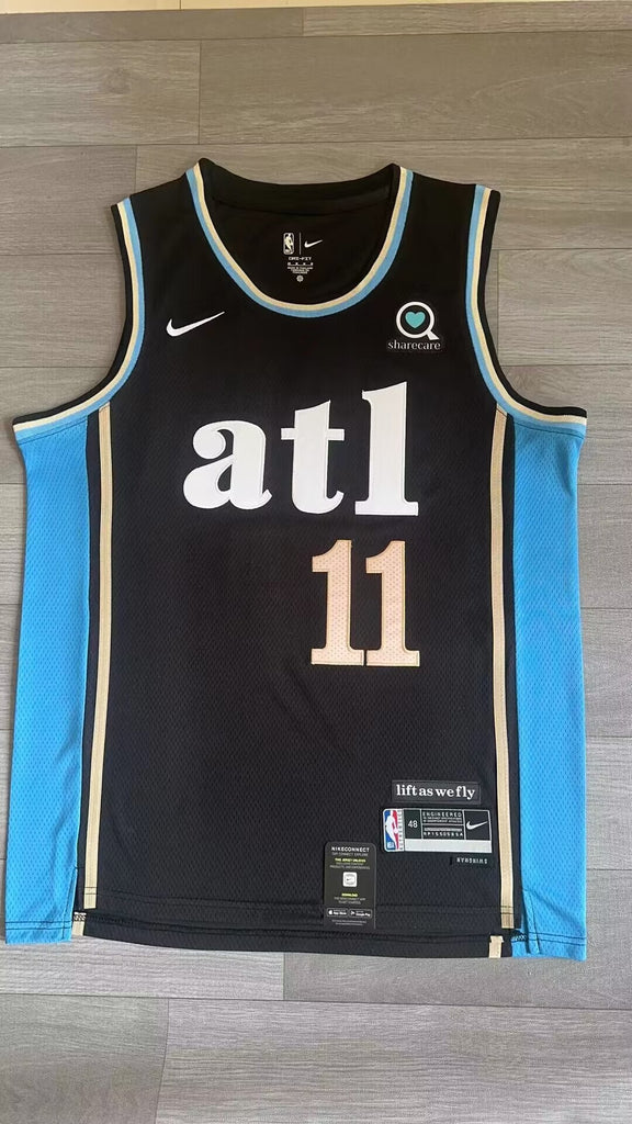 Atlanta Hawks #11 Trae Young 24 Season Hawks 11 City Edition Style 4