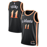 Atlanta Hawks #11 Trae Young Unisex 202223 Swingman Jersey - City Edition - Black Style 2