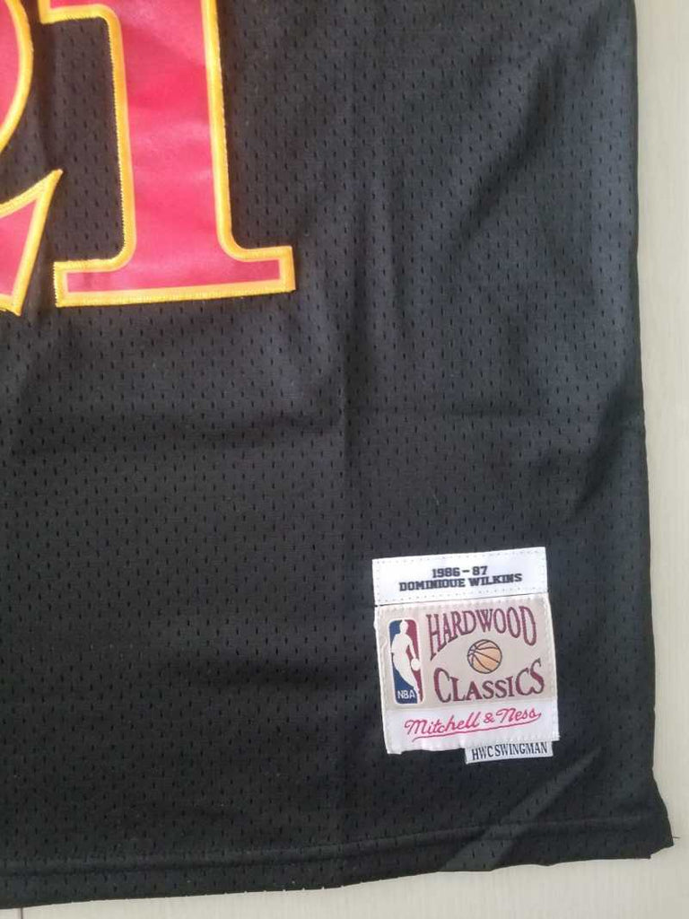 Atlanta Hawks #21 Dominique Wilkins Hawks 21 Black s-xxl Style 2