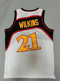 Atlanta Hawks #21 Dominique Wilkins Hawks 21# Retro - White Style 1