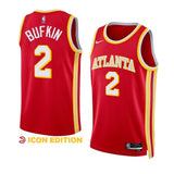 Atlanta Hawks #2 Kobe Bufkin 2023 NBA Draft Men Red Jersey 2022-2023 Icon Edition
