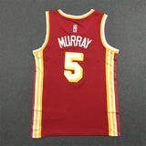 Atlanta Hawks #5 Dejounte Murray 22-23 Season Hawks 5 # · Murray Red Jersey Style 1