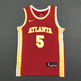 Atlanta Hawks #5 Dejounte Murray 22-23 Season Hawks 5 # · Murray Red Jersey Style 2