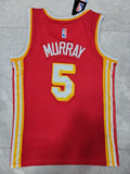 Atlanta Hawks #5 Dejounte Murray 22-23 Season nba Hawks 5# - Murray Red Jersey Style 1