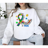 Autism Awareness Sweatshirt, Awareness Hoodie, Be Kind Shirt,  I Would Not Change You for The World