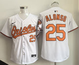 Baltimore Orioles #25 Pete Alonso Orioles White 25