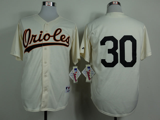 Baltimore Orioles #30 Orioles 30 Off-White 1954 Inverted Edition