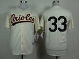 Baltimore Orioles #33 Orioles 33 Retro Player Off-White 1954 Inverted Edition