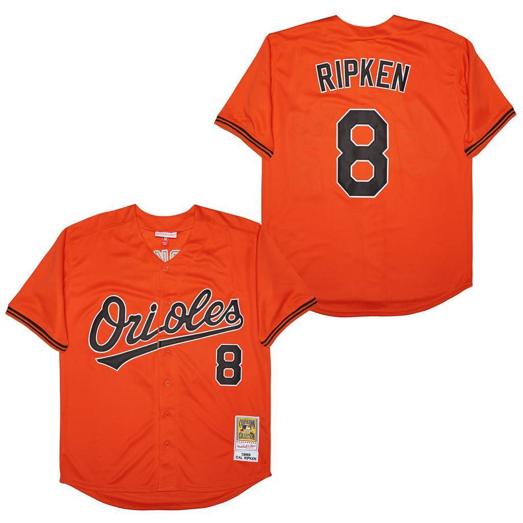 Baltimore Orioles #8 Cal Ripken Jr. Orioles 8 Orange Retro