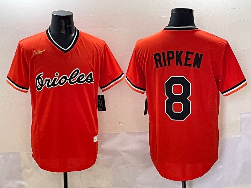 Baltimore Orioles #8 Cal Ripken Jr. Orioles Adult Style 2