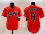 Baltimore Orioles #8 Cal Ripken Jr. Orioles Adult Style 3