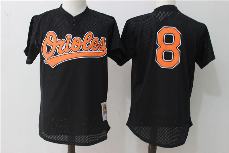 Baltimore Orioles #8 Cal Ripken Mesh Throwback