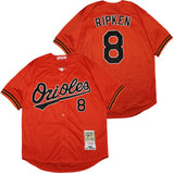 Baltimore Orioles #8 Cal Ripken Orioles 8 Orange 1989 Retro